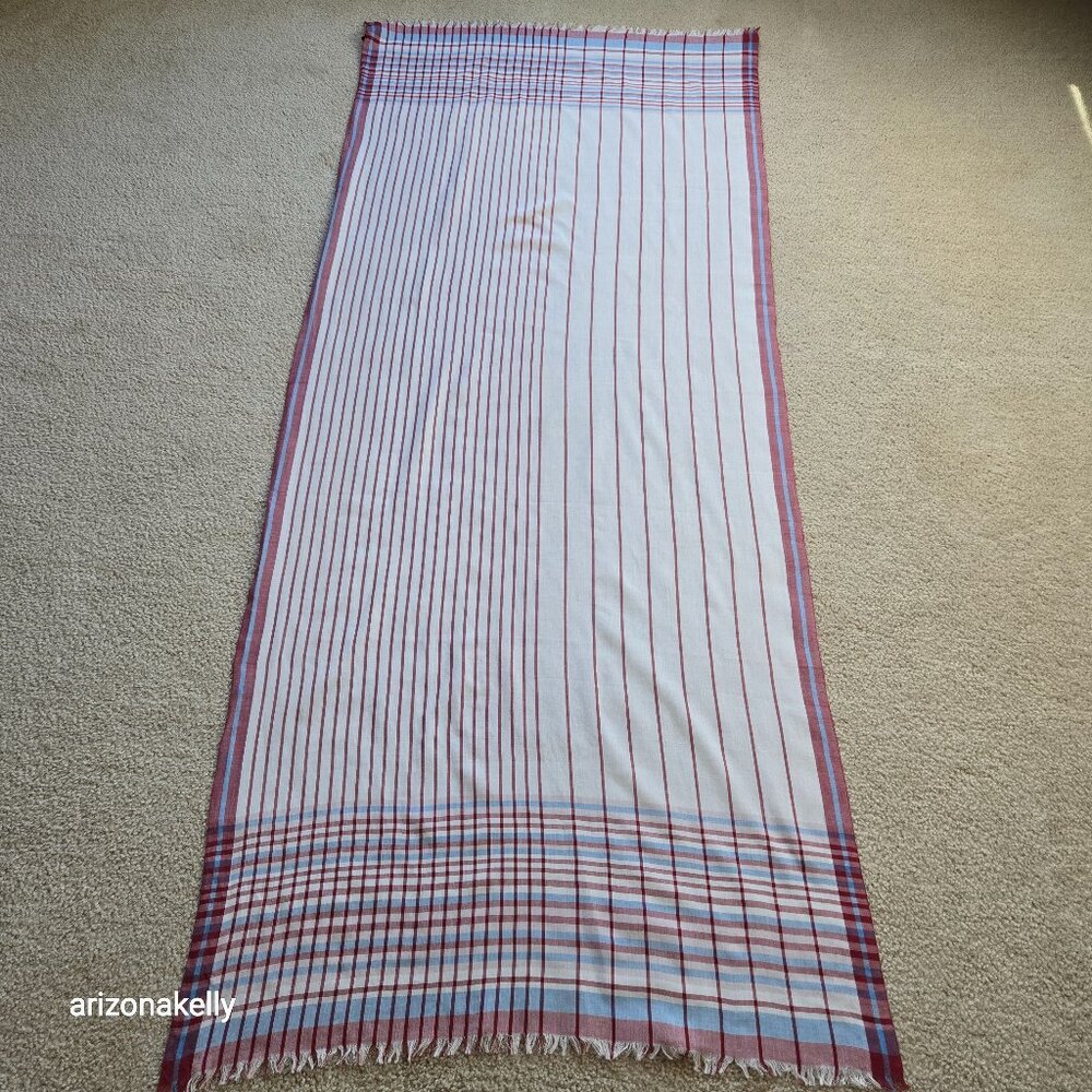 Brooks Brothers Cotton Scarf Lightweight WHITE